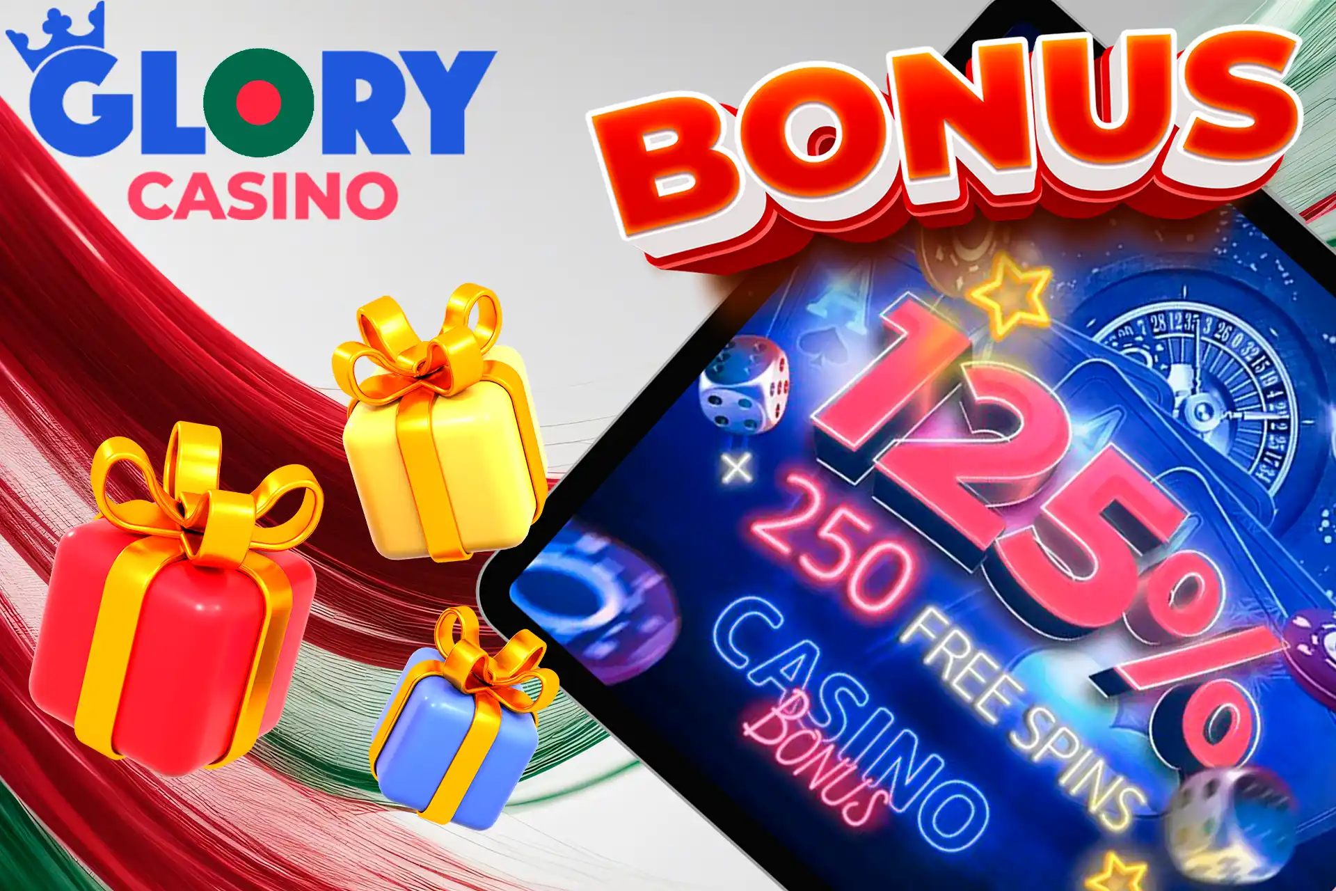 The main welcome bonus at Glory Casino Bangladesh is waiting for you