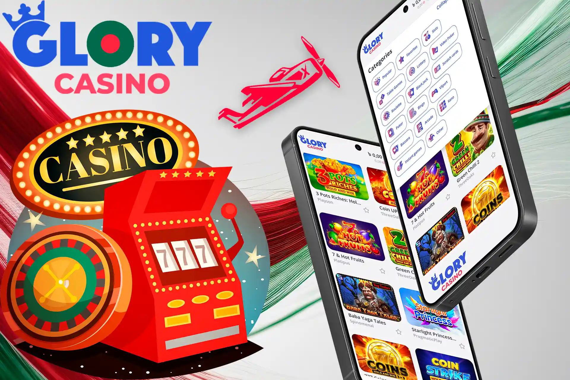Lots of top casino games at Glory Casino Bangladesh