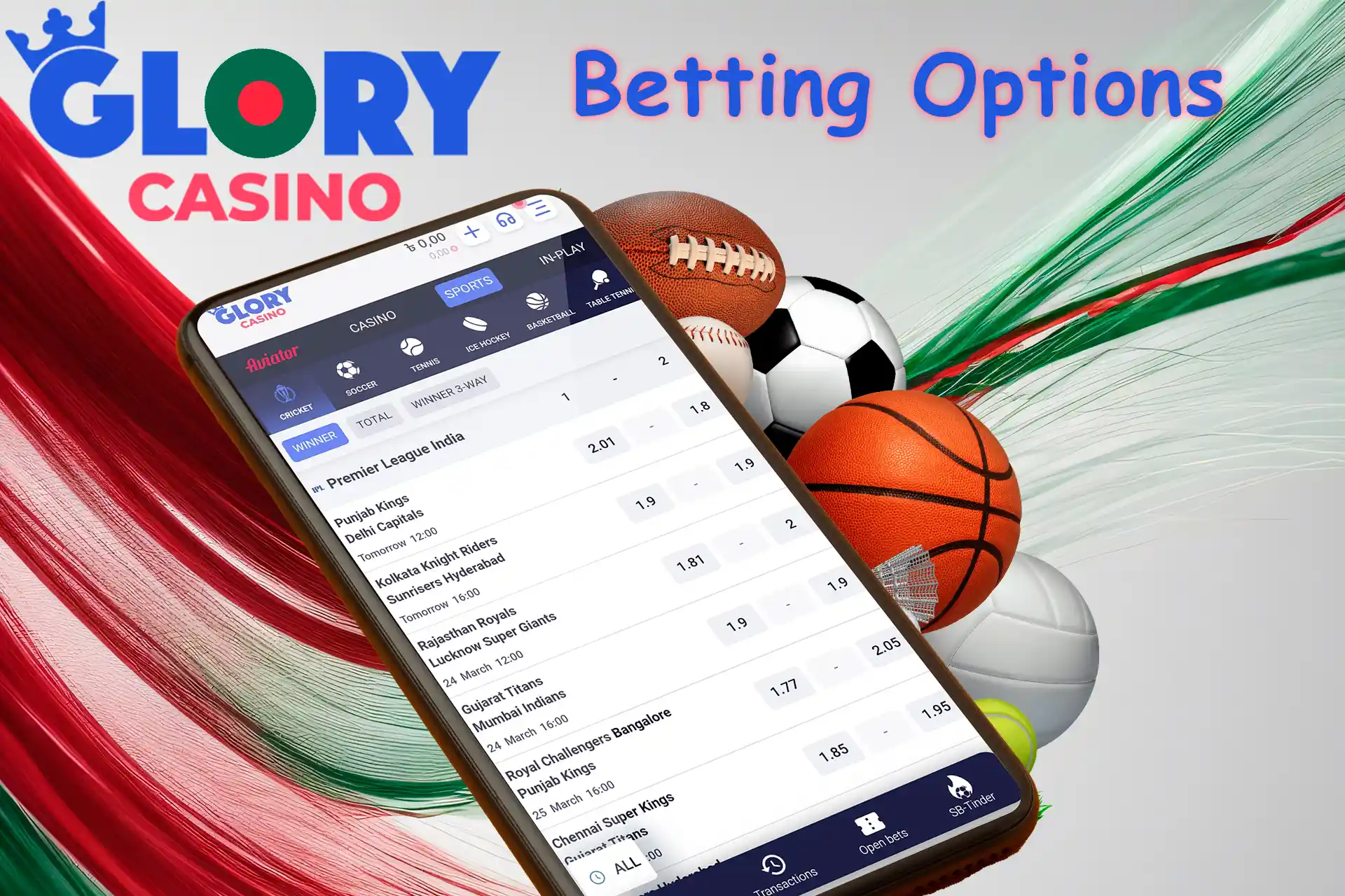 For fans of sports app betting, a wide variety of leagues and categories are available, including: Cricket; Basketball; Table Tennis; Volleyball; E-Sports; E-FIFA; E-NBA; Handball. As you can see, in addition to classic sports, the platform also offers bets on cyber events. Thanks to the mobile application, you can place a bet at any time by tapping a couple of times on the screen.